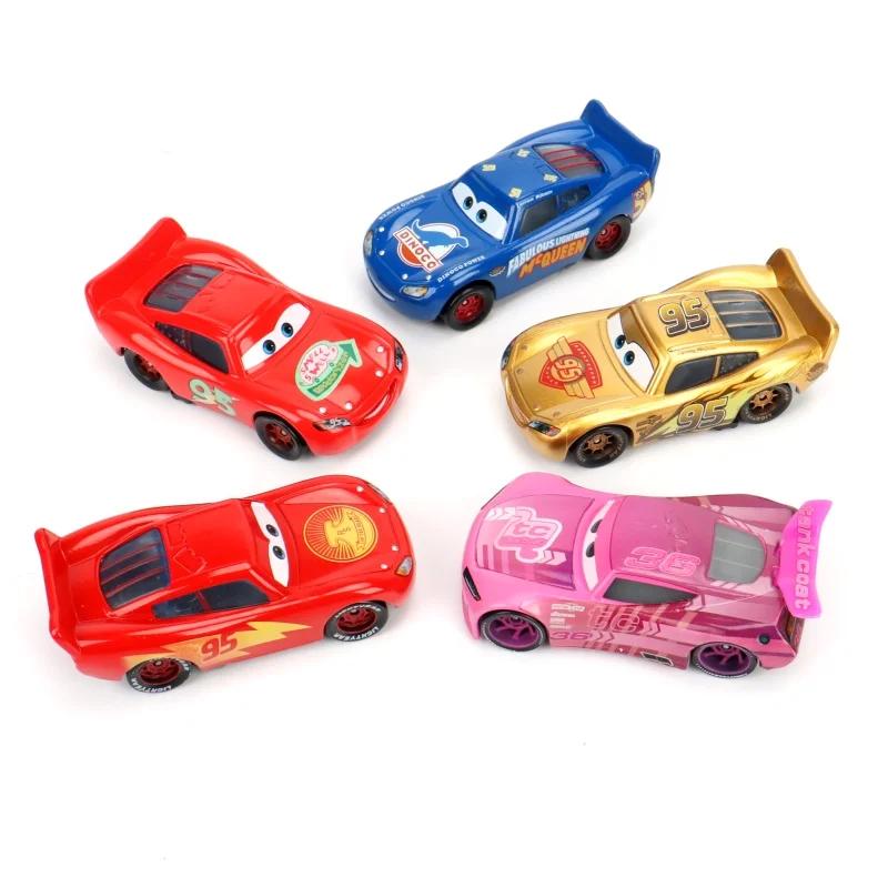 34 Styles voiture jouet Disney Pixar voitures de course Lightning McQueen 1:55 métal moulé sous pres
