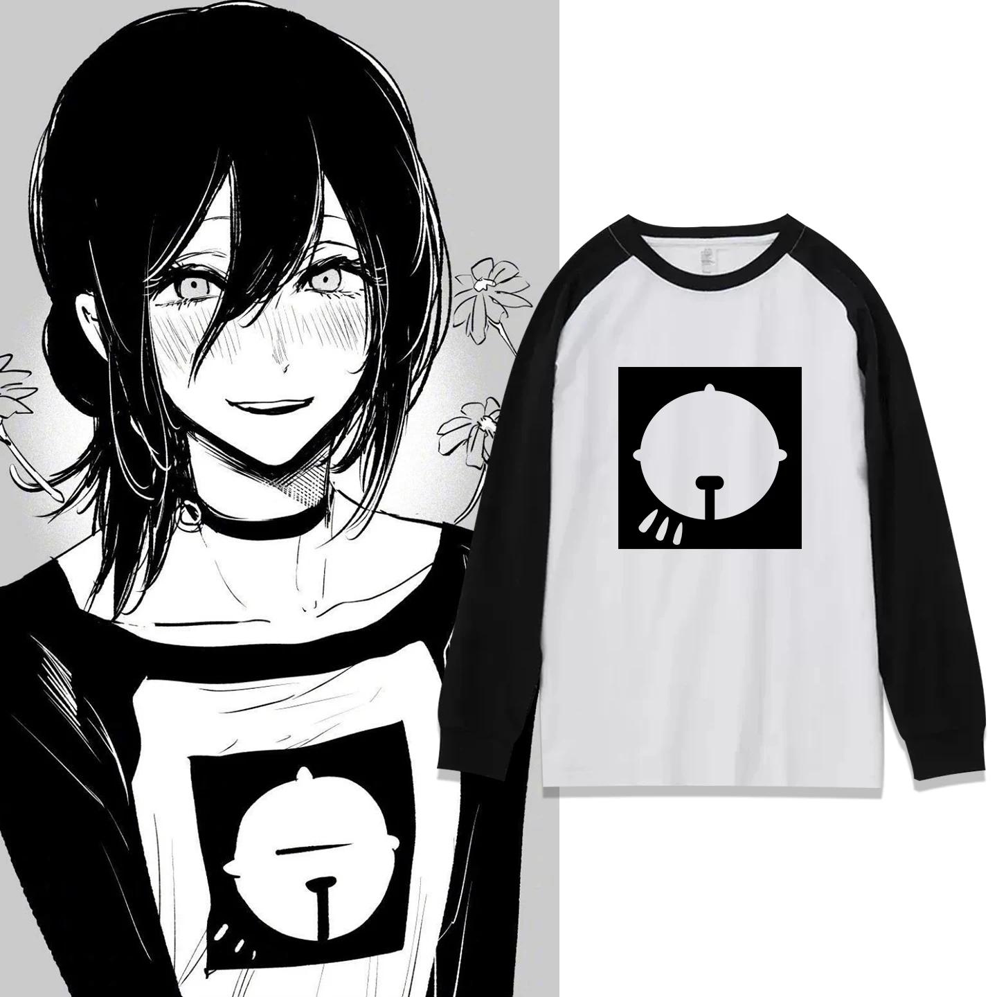 Anime Reze T-shirt à manches longues Cosplay surdimensionné Vintage tronçonneuse hommes femmes vêtem