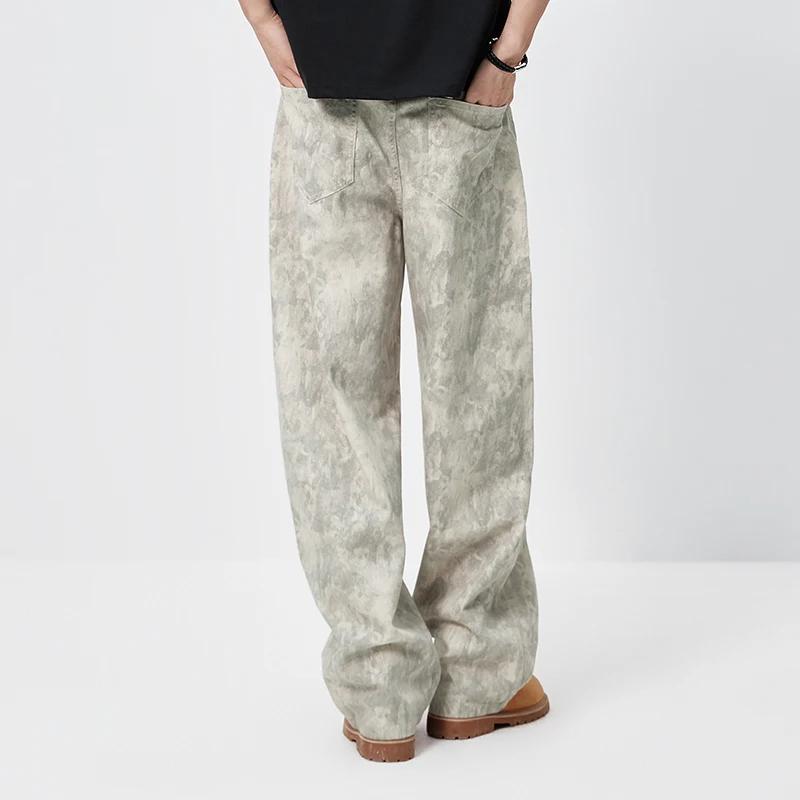 Jean Homme Semir Camouflage 2026 Imprimé Coupe 3D Ample Style Urbain Décontracté Quotidien Doux Conf