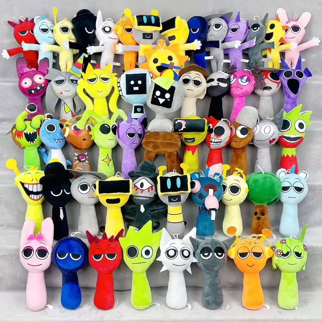 53 styles Sprunki jouets en peluche Sprunki poupée en peluche Sprunki jeu oreiller enfants cadeaux d