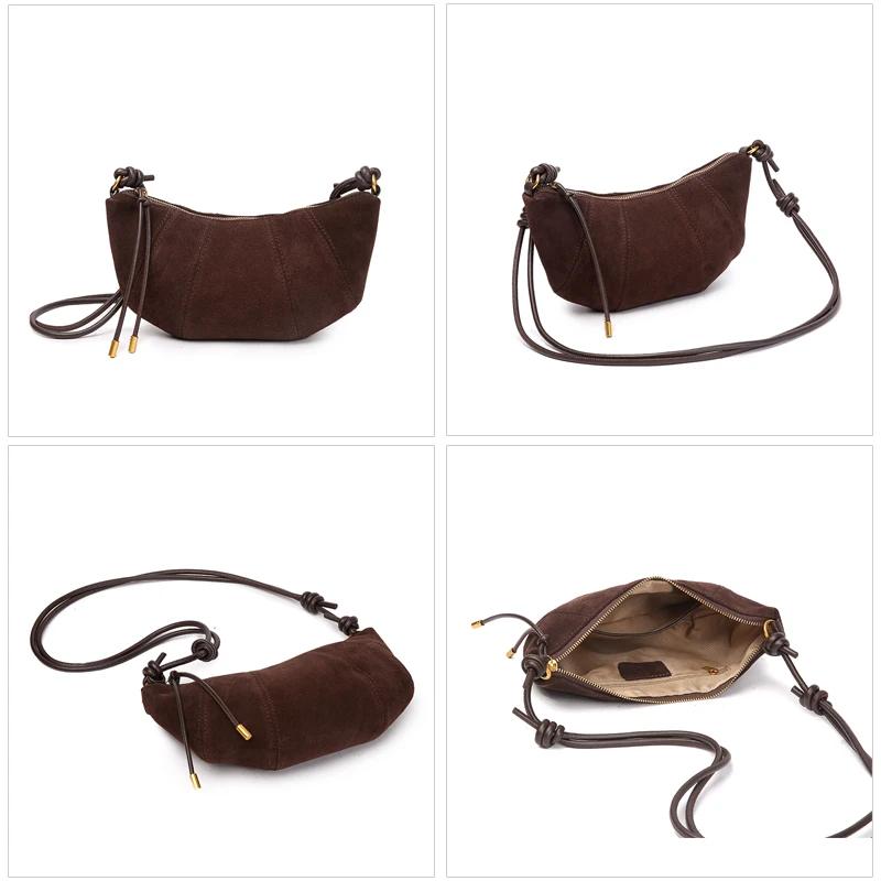 Sac à main en cuir de vachette véritable pour femme, sac à bandoulière pour femme, designer de luxe,