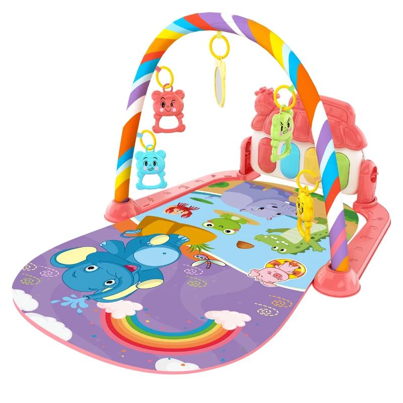 Support gymnastique bébé 0-36 mois tapis jeu musical piano pédale éveil sensoriel