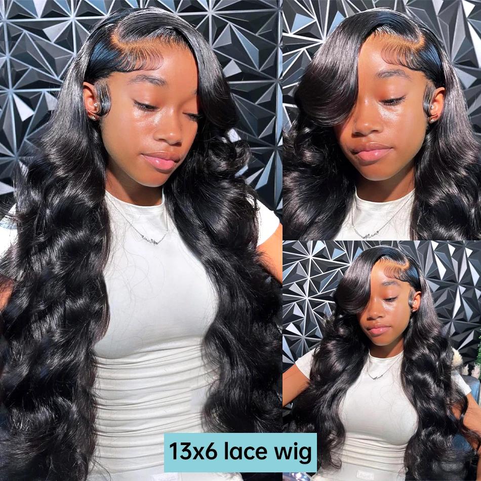 Perruque Lace Front Wig Body Wave Brésilienne Naturelle, Cheveux Humains, 13x4, 13x6, 4x4, 6x4, 5x5,
