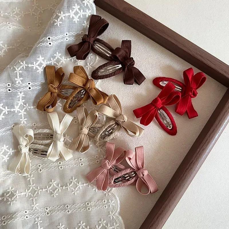 Pinces à cheveux pour bébé, nouvelle série de couleurs de feuilles d'automne et d'hiver, nœud de cei