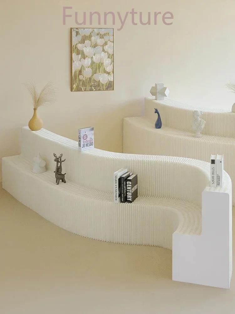 Étagère de présentation de produits en papier commerciale avec écran pliable, étagère de présentatio