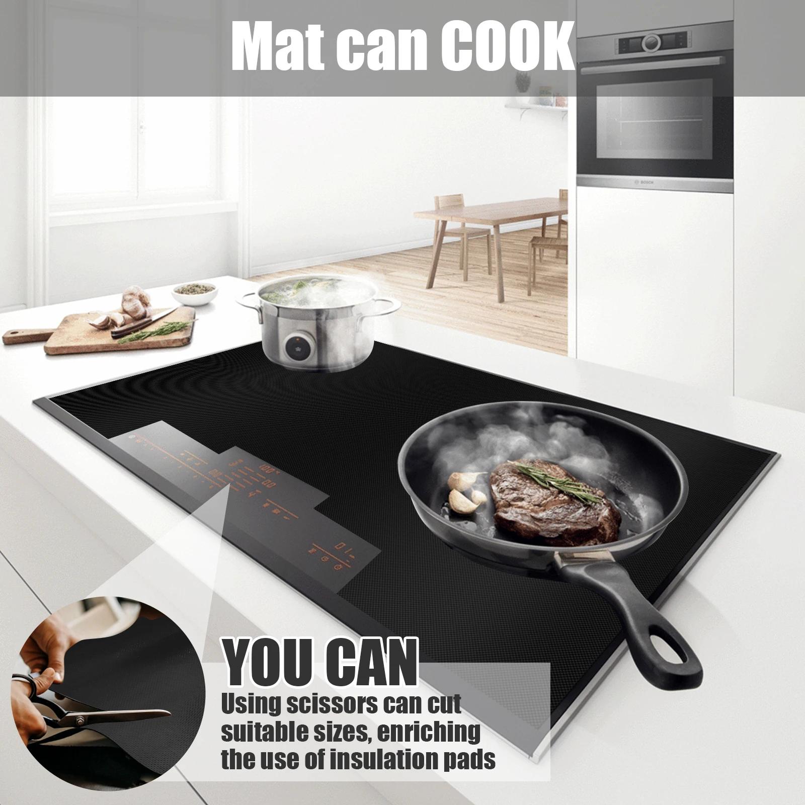 Couvercle de cuisinière à Induction, tapis en Silicone, grand tapis antidérapant pour cuisinière éle