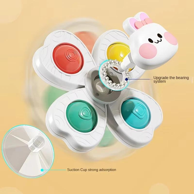Jouets rotatifs à ventouse pour bébé, bain pour enfants, éducation Montessori, jouets de salle de ba