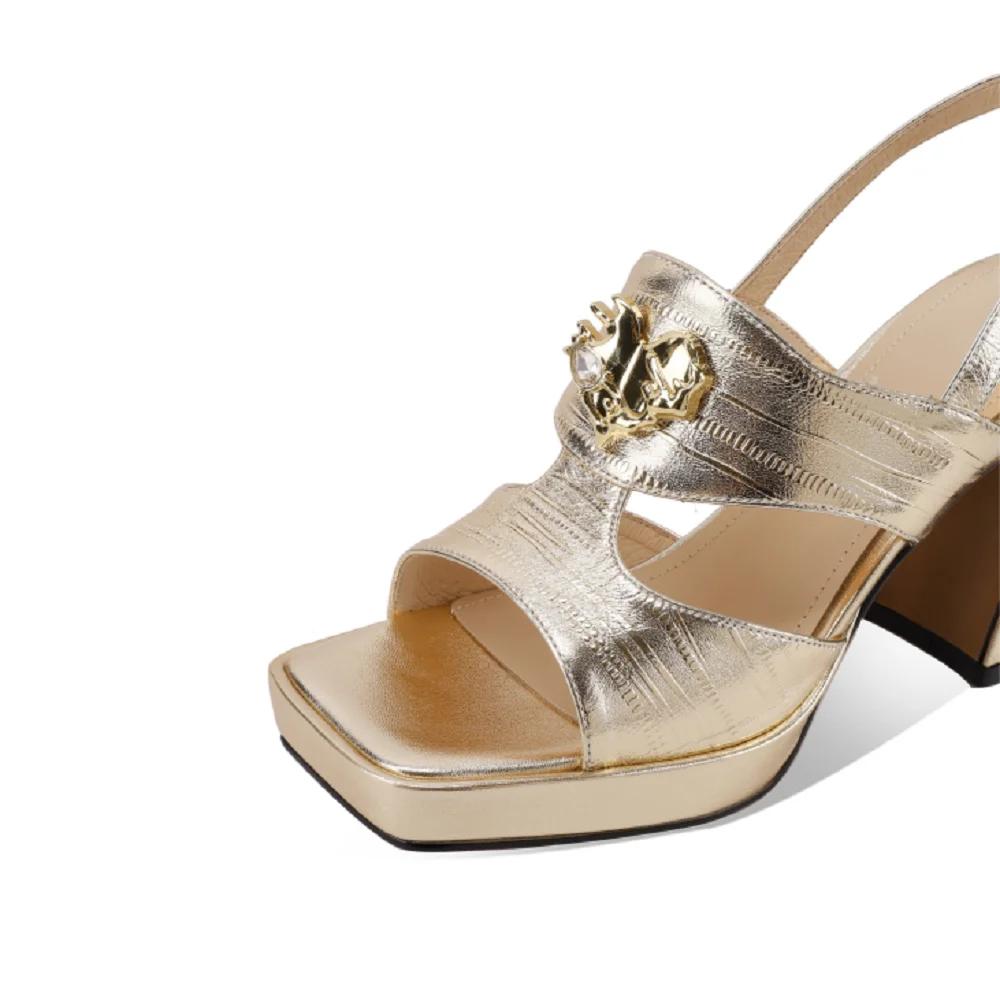 【JOCHEBED HU】 chaussures en cuir véritable faites à la main pour femmes nouvel été Sexy talons hauts