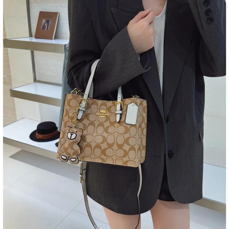 Sac à main messager vintage style Paris - sac chic en cuir avec logo lettre pour femme élégante