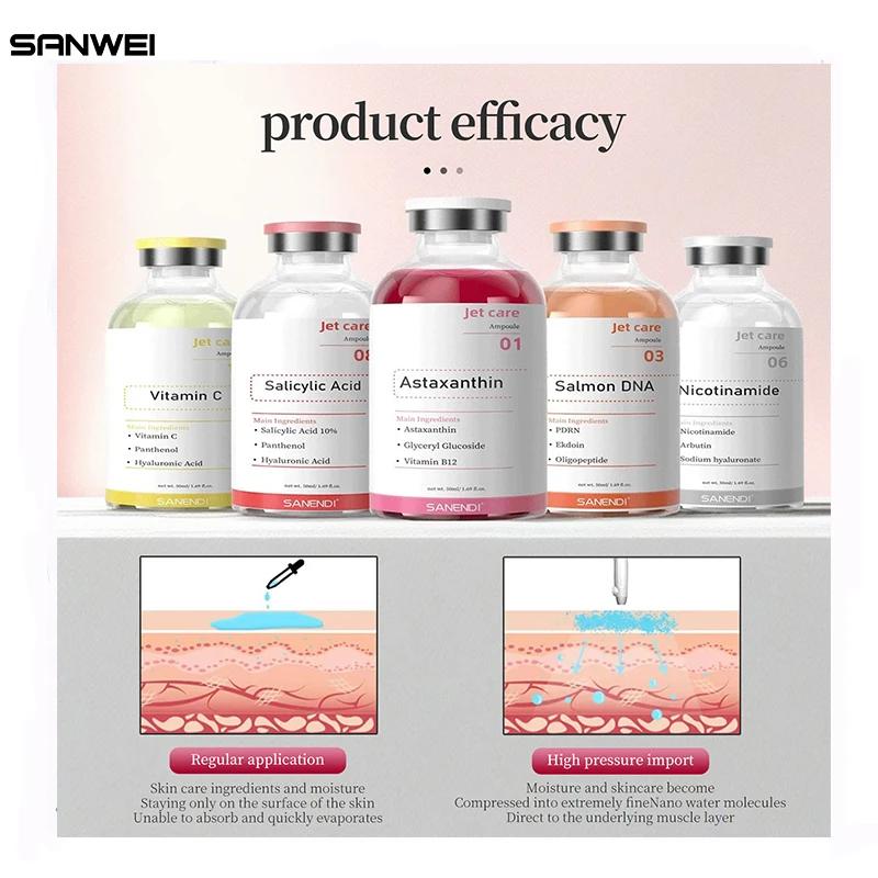 Série de soins de brume faciale-aérosol essence liquide saumon ADN soins de la peau hydratant et hyd