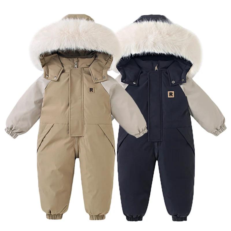 Combinaison d'hiver pour bébé, combinaison de Ski chaude, nouvelle mode, ensemble de vêtements pour