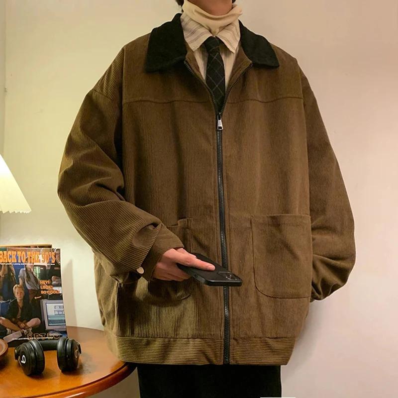 Style américain Vintage 2025 hommes Bomber veste coupe-vent manteaux à glissière automne lâche Cargo