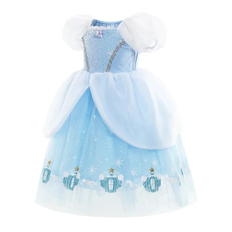 Robes de princesse Elsa pour filles, olympiques d'Halloween, reine des neiges, ensemble de vêtements