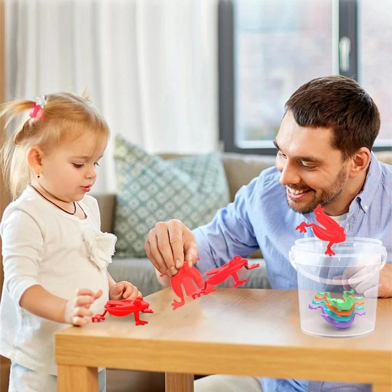 Grenouille sautante pour enfants, jouet parent-enfant, grenouilles rebondissantes, jouet d'anlande,