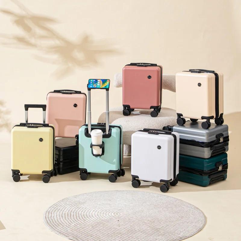 Valises De Voyage aériennes sur roulettes avec porte-gobelet, valise à main pour boîte De Voyage en