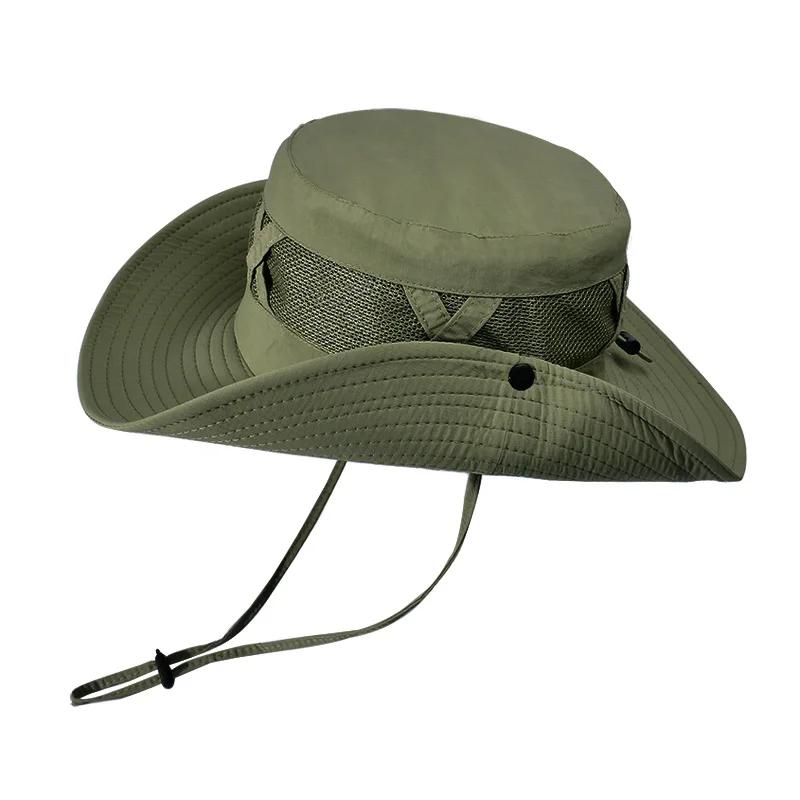 Chapeau de protection solaire pour hommes, chapeau de pêche d'alpinisme en plein air, grand avant-to