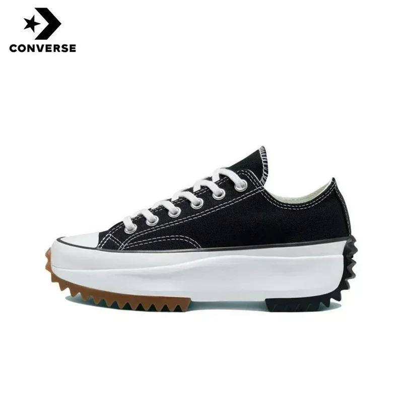 2025 Converse Run Star blanc noir gomme 168817C Absorption des chocs résistant à l'usure haut semell