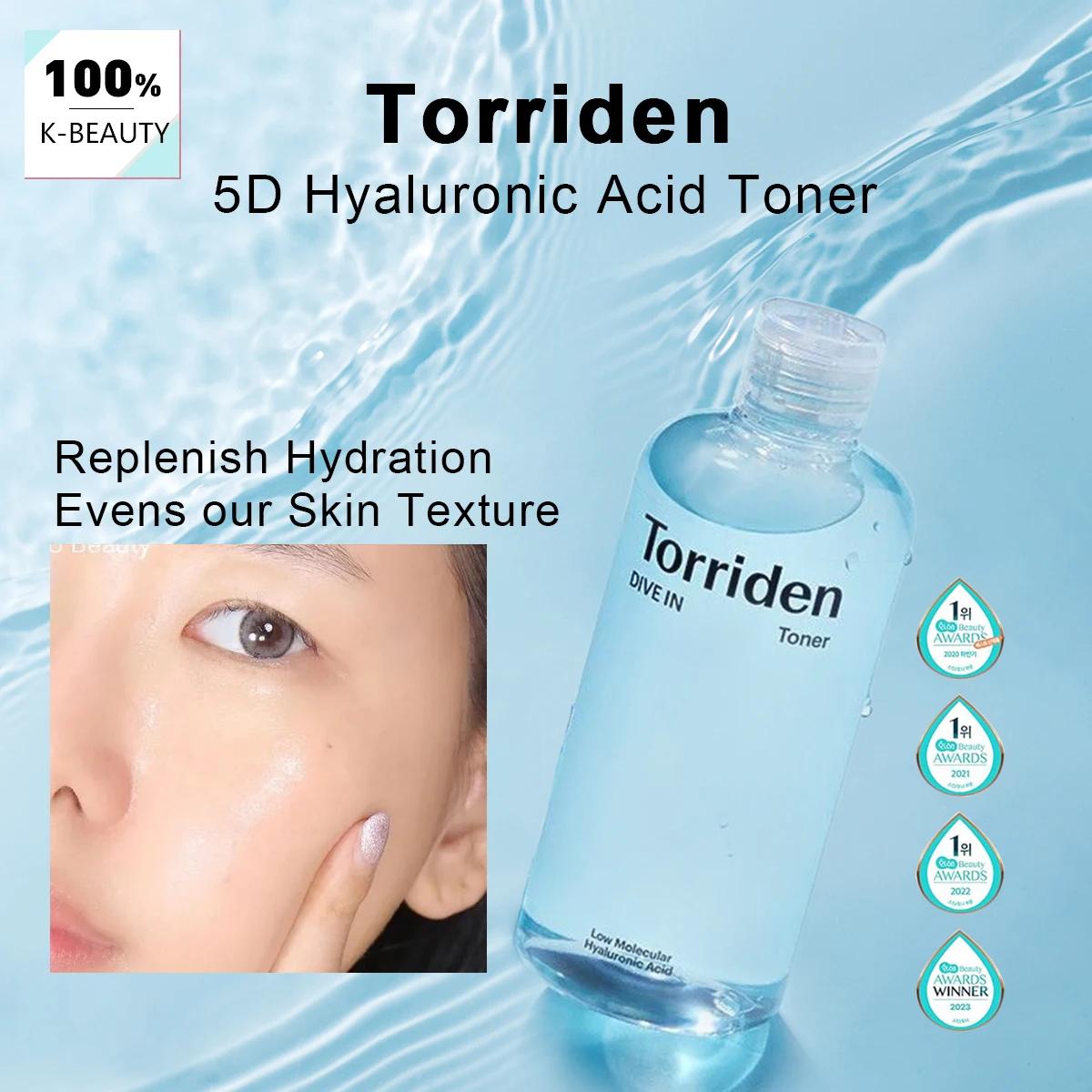 Torriden Dive dans un tonique à faible teneur en acide hyaluronique moléculaire 300 ml, hautement fl