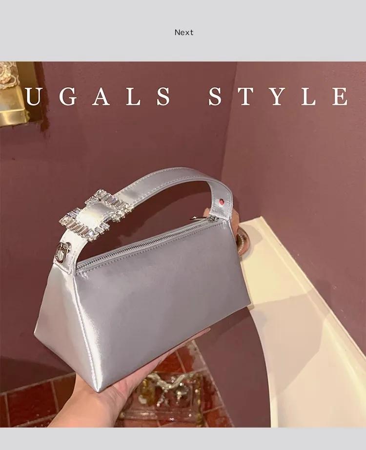 Sac à main carré en satin pour femme, paillettes, biscuits, diamant, sac à main de soirée, pochette