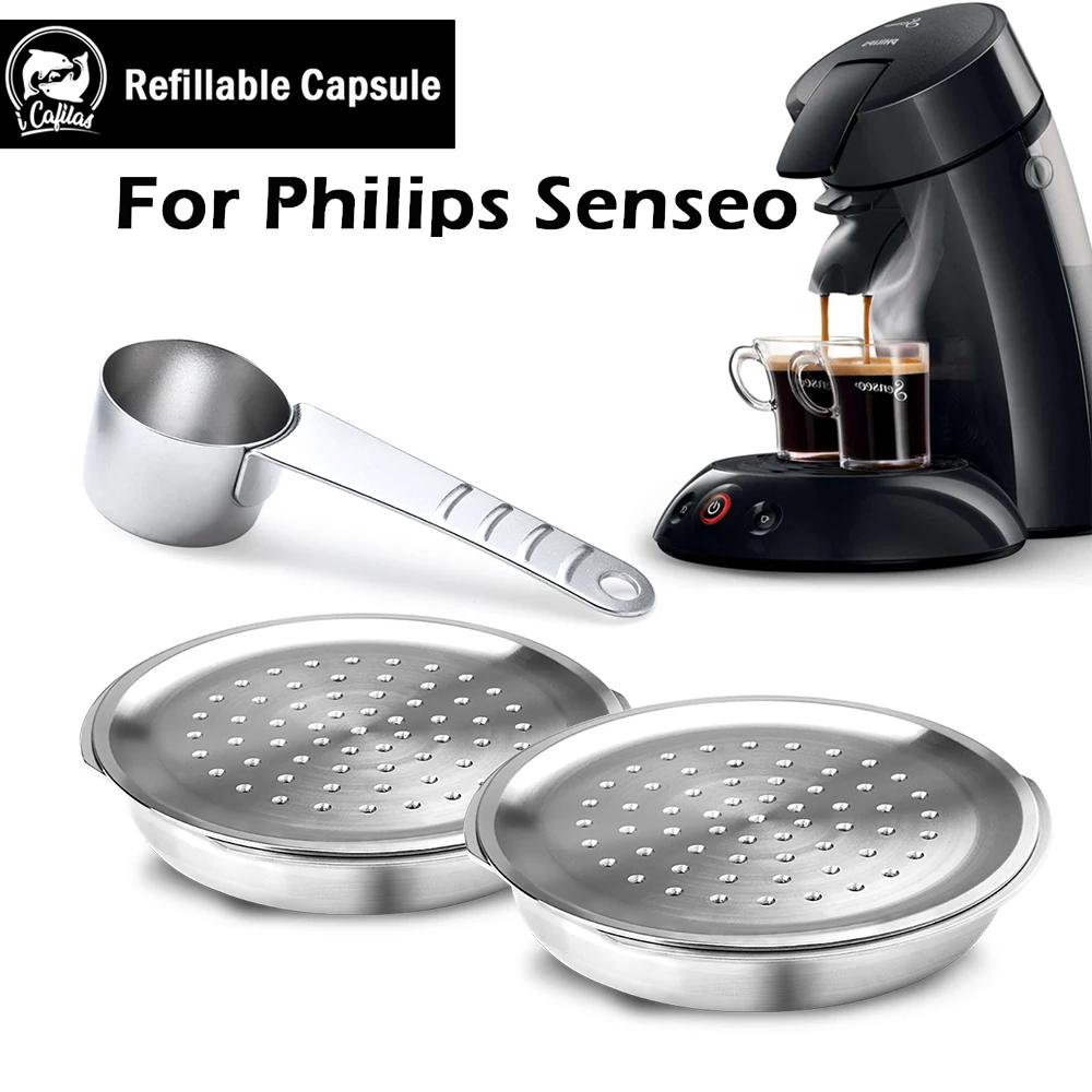 capsules senseo Capsules de café réutilisables en acier inoxydable 304, filtre adapté au système Sen