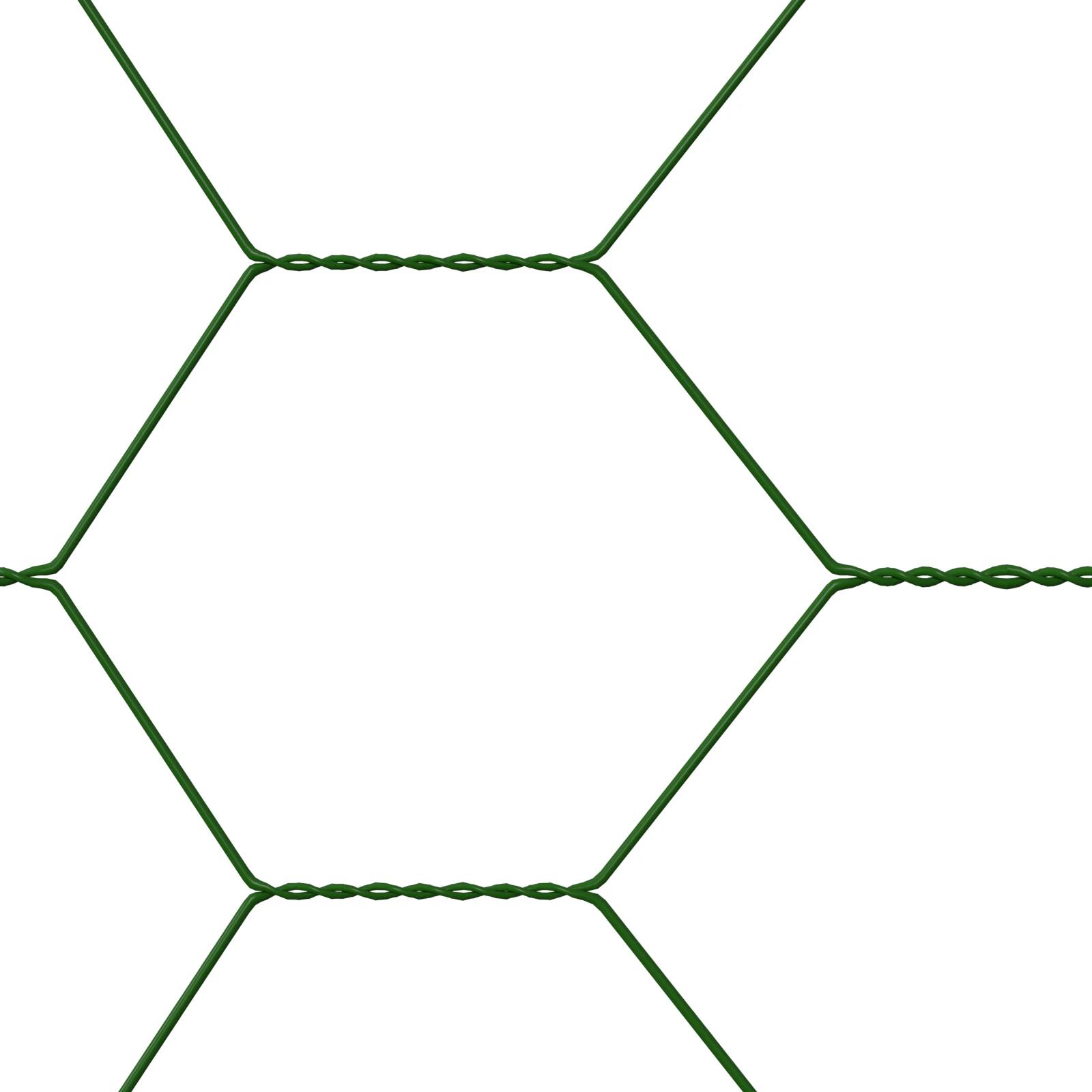 Maille hexagonale 25m, treillis métallique de clôture haute, treillis métallique de 25mm, revêtement