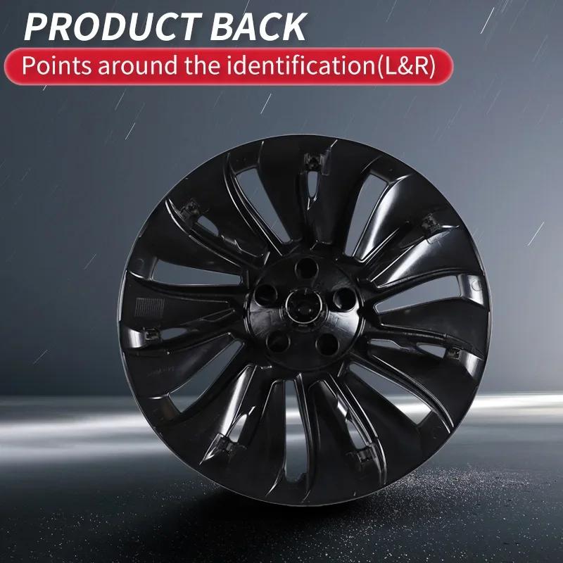4 pièces de cache-roues pour Tesla Model Y 19 pouces Performance Automobile Remplacement de capuchon