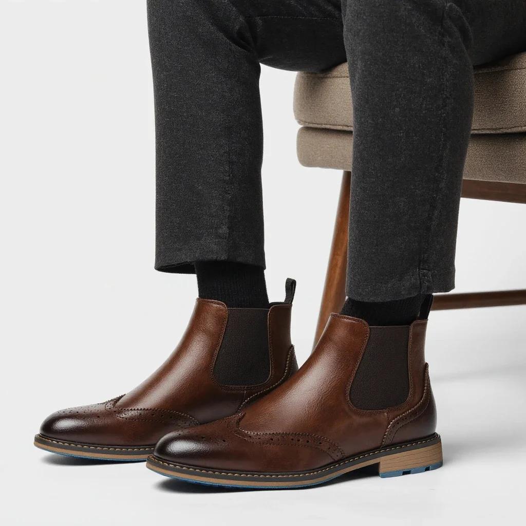 Bottes Chelsea pour hommes 2026, bottes en cuir confortables, tendance et de marque