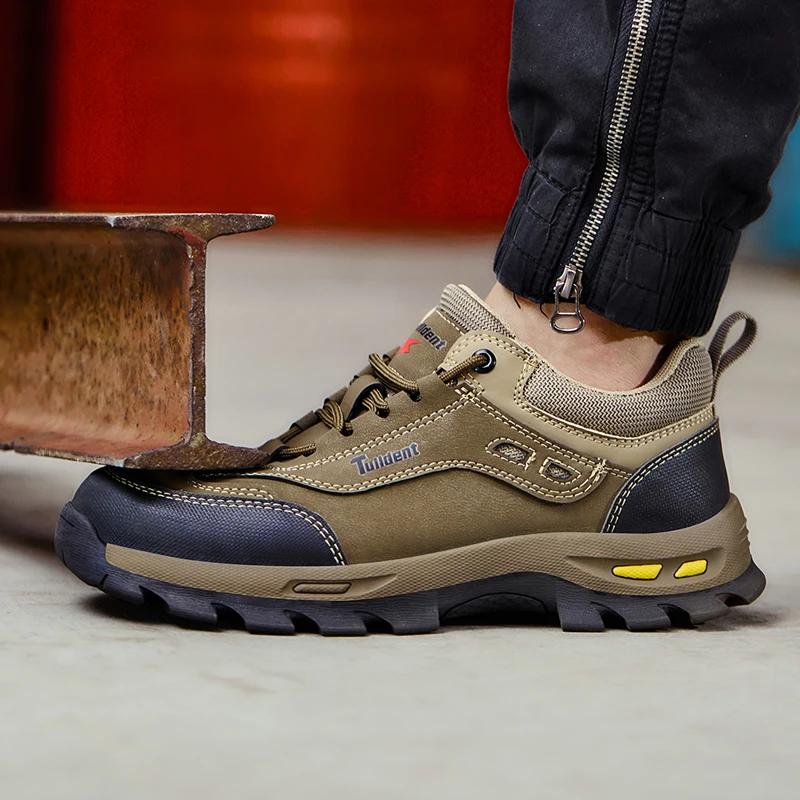 Chaussures de sécurité de travail pour hommes, bottes de sécurité Anti-écrasement, Anti-perforation,