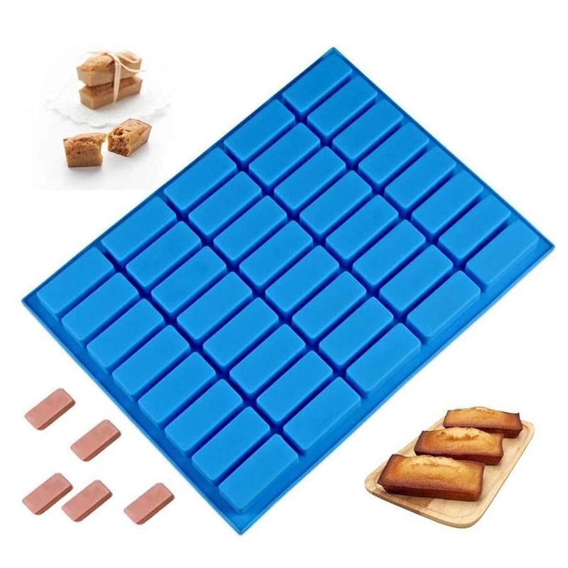 Moule à bonbons en Silicone rectangulaire étroit à 40 cavités, moule de barre de chocolat pour truff