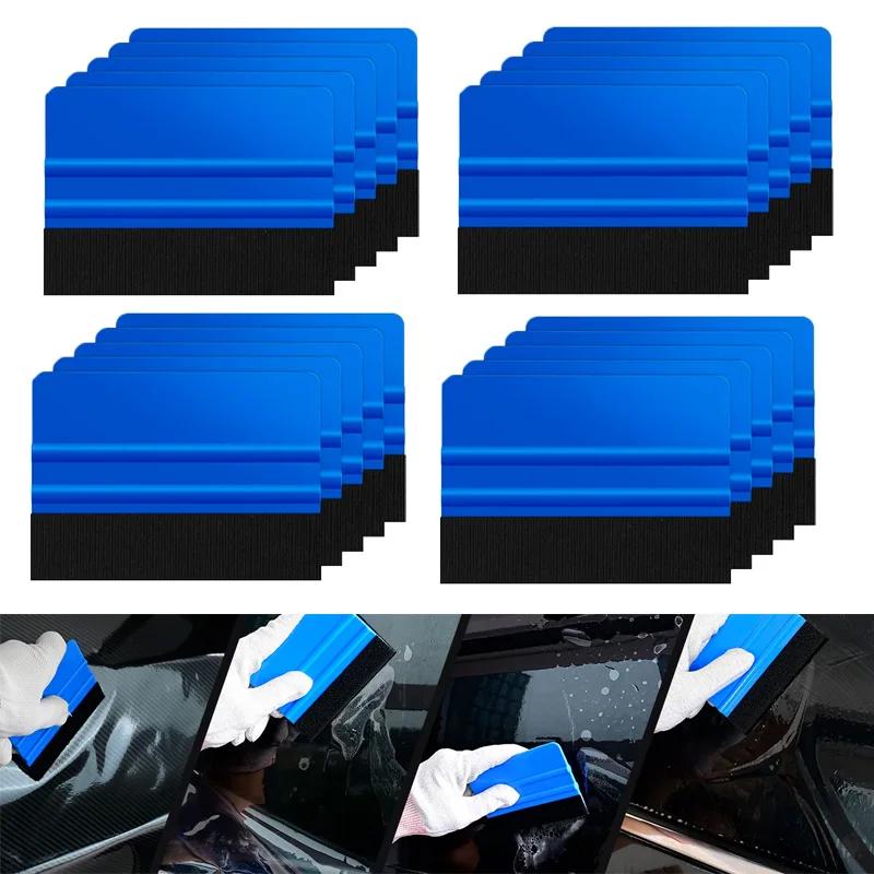 Raclette adhésive en vinyle pour voiture, outil d'emballage de teinte de fenêtre, grattoir de bord e