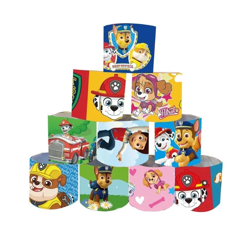 15 pièces/ensemble Paw Patrol série familiale Bracelet Ryder Marshall écombrant PVC Snap cercle dess