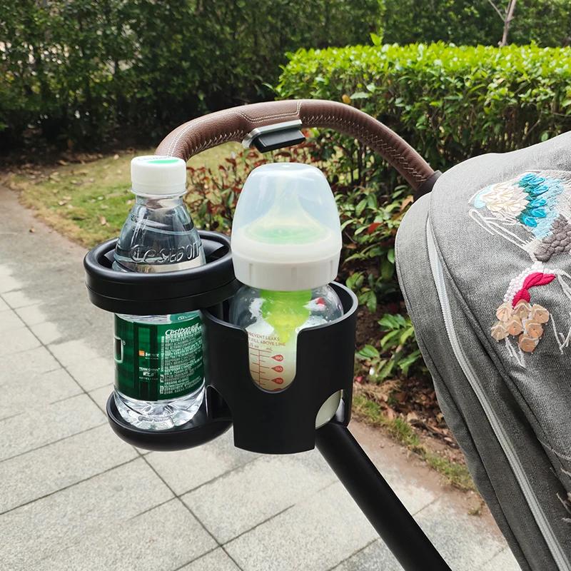 Poussette bébé 2 en 1, porte-gobelet rotatif, tasse d'eau de vélo, Double porte-bouteille pour landa