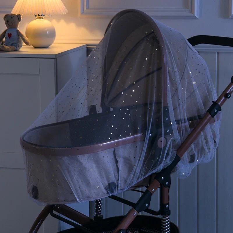 Moustiquaire pare-soleil pour chariot de bébé, filet universel pour landau, Buggys, filet anti-insec