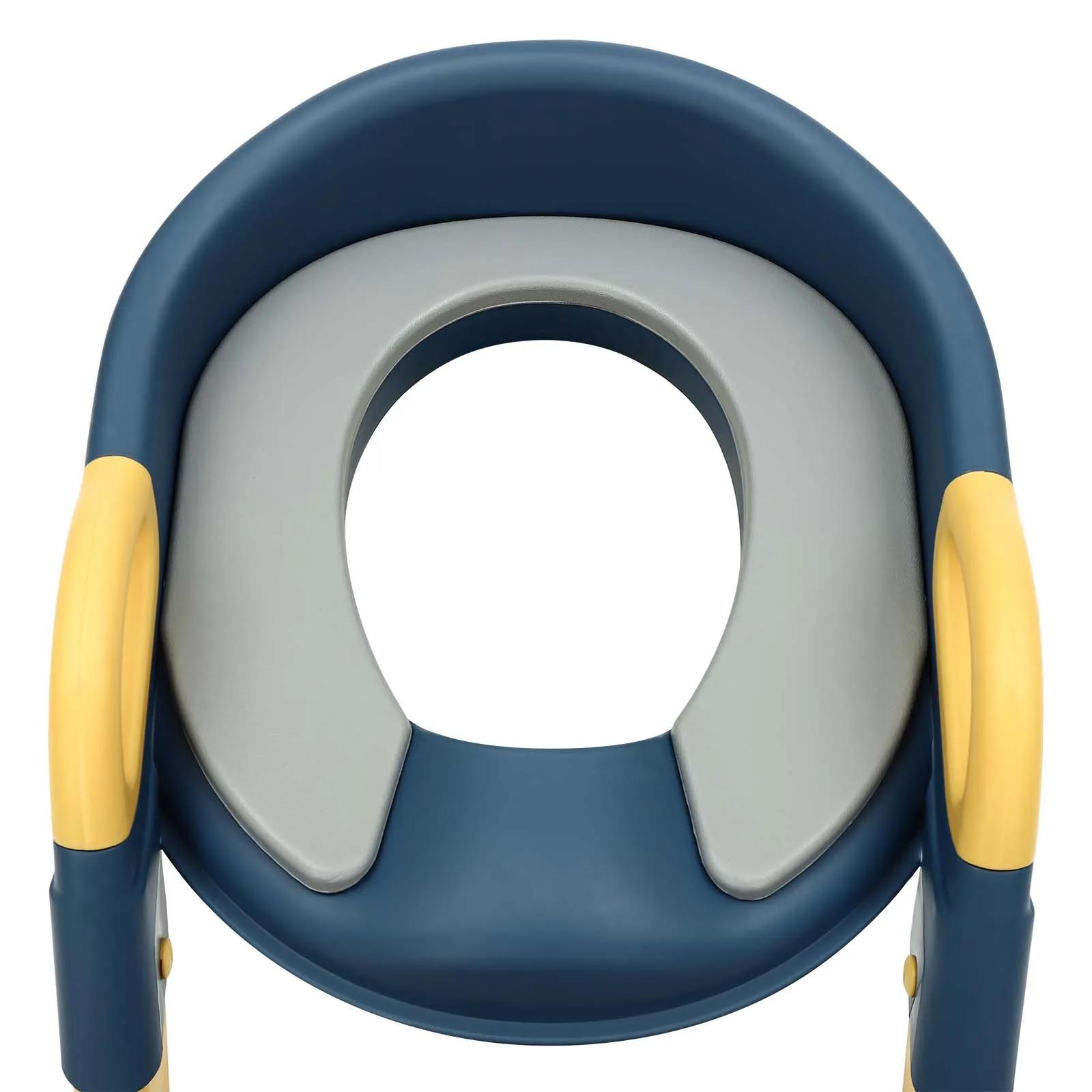 Siège de toilette pour enfants avec escalier, réglable en hauteur, pliable, siège d'apprentissage de
