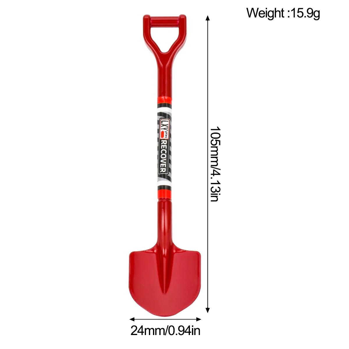 Décoration de pelle en métal simulée 105x25mm pour voiture sur chenilles 1/8 1/10 RC Axial SCX10 TRX