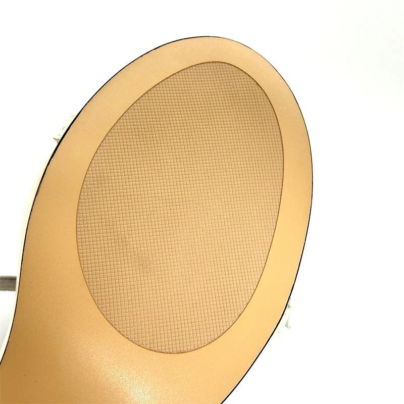 GJ-Pantoufles en cuir à tête ronde, sandales d'extérieur, pantoufles de banquet et de fête, mode déc