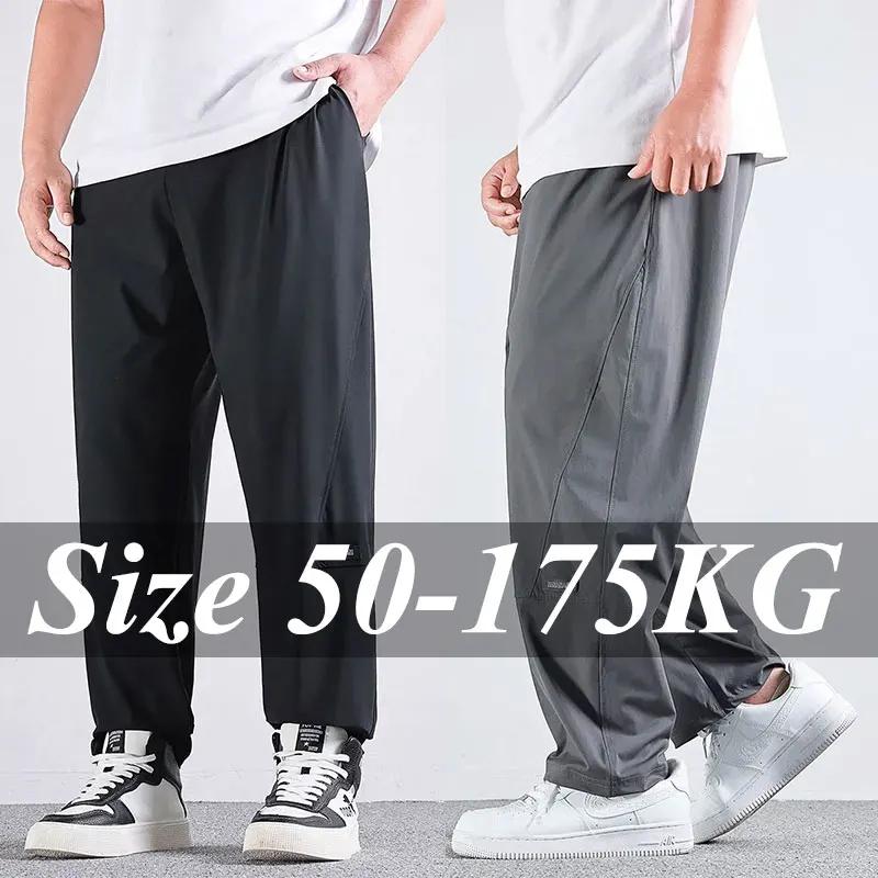 Pantalon Long Cool pour hommes, grande taille 8XL 9XL 10XL, coupe droite, décontracté, ample, grande