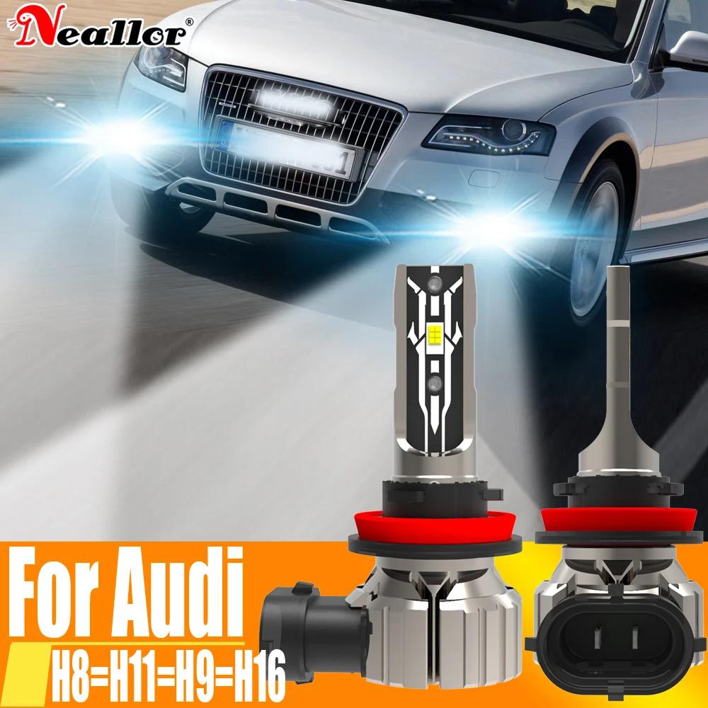 2x H11 H8 Led antibrouillard phare Canbus H16 H9 voiture ampoule Diode lampe 12v 55w pour Audi A4 8K