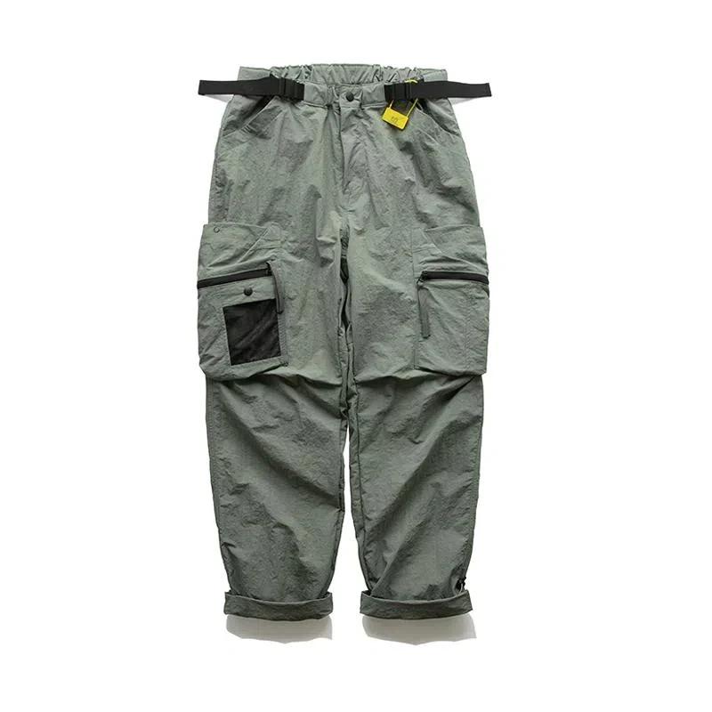 Pantalon multifonctionnel multi-poches pour homme, salopette décontractée rétro, ample, montagne, ex