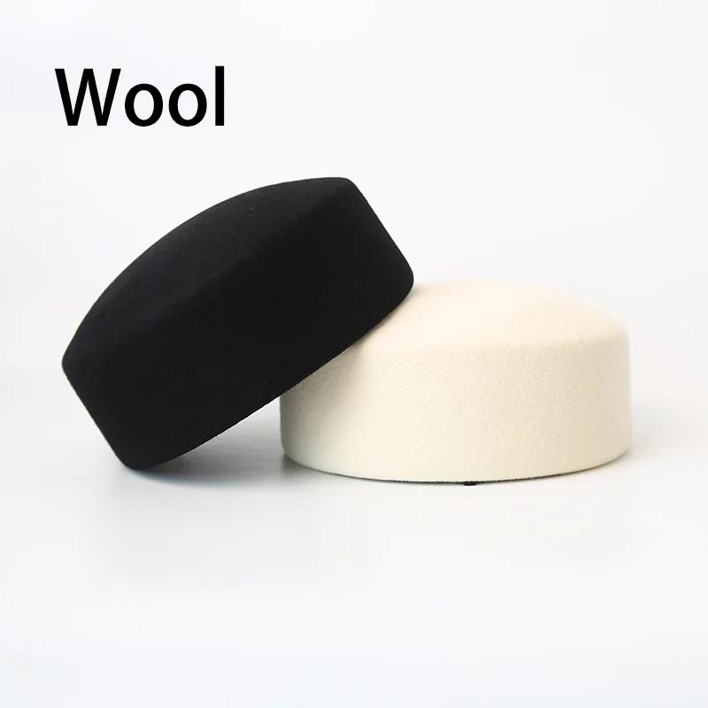 Paris chapeaux pour femmes 100% laine béret dur femmes feutre Camel automne hiver chapeau Fedora fas