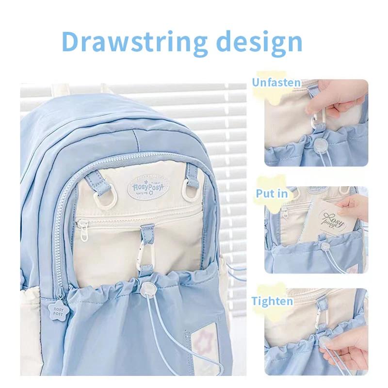 Sac à dos de Style crème pour étudiants d'apparence élevée, Design Simple et mignon, sac à dos de gr