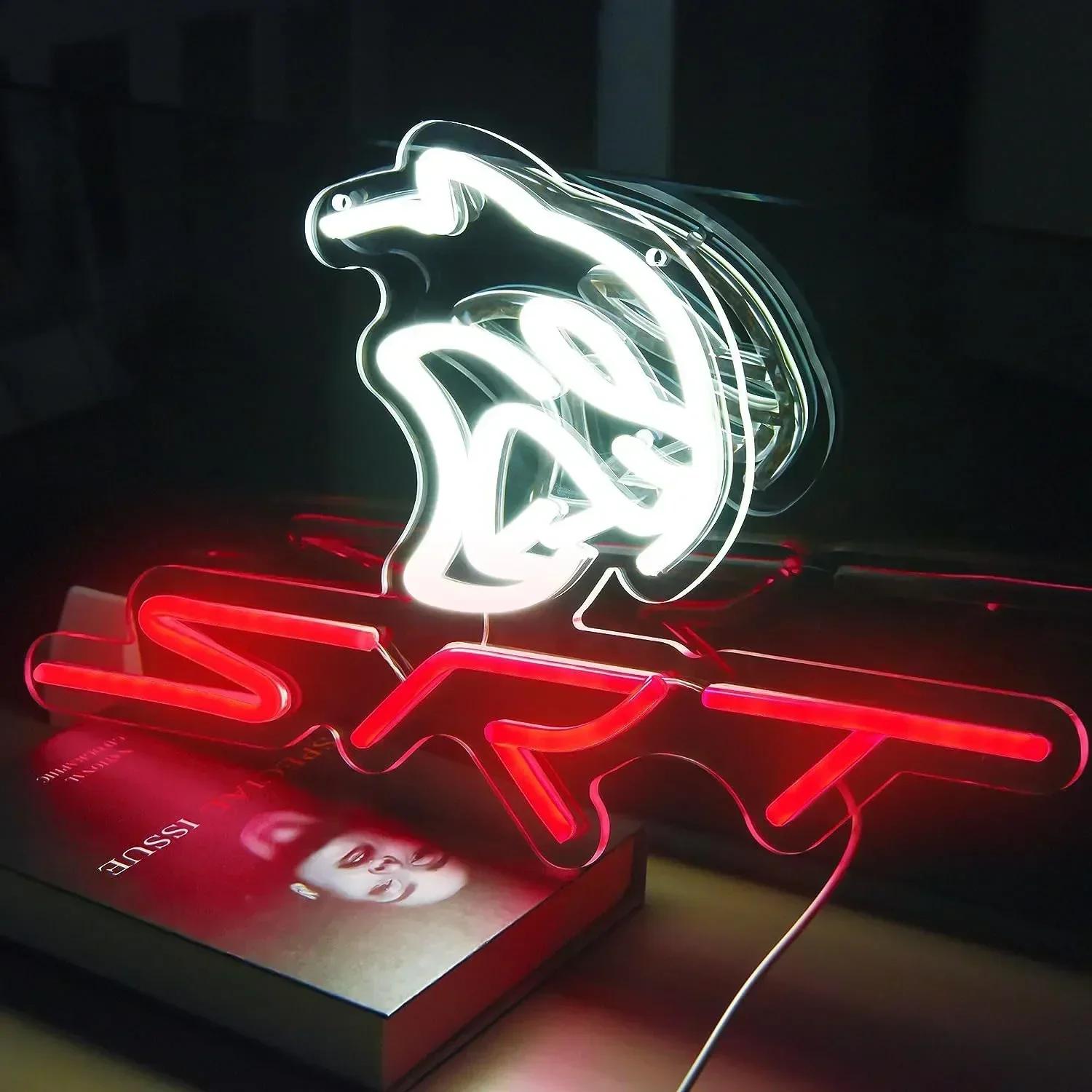 SRT Service de voiture enseignes au néon LED enseigne lumineuse enseignes au néon voiture Refit Gara