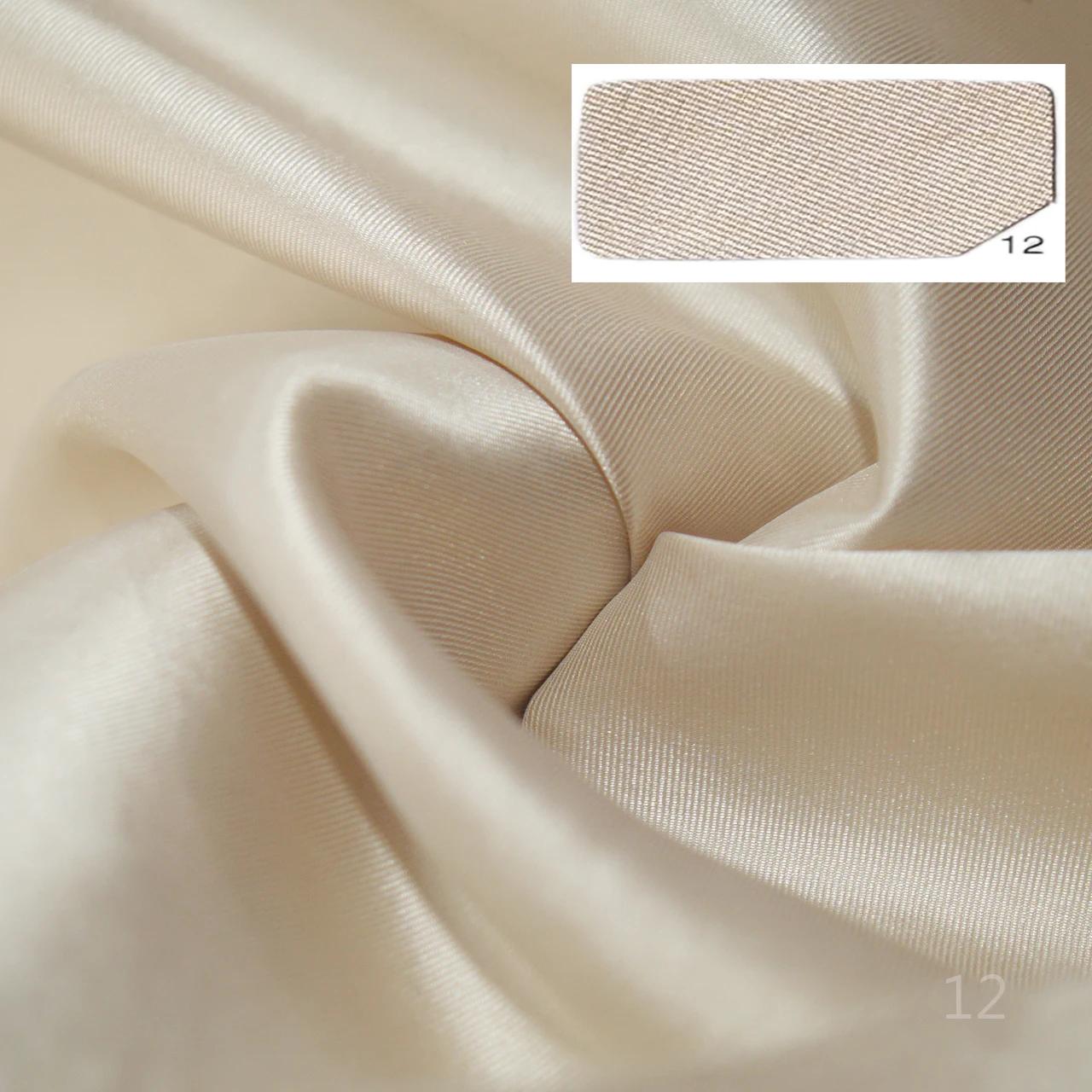 Tissu en satin sergé de couleur unie, dur et croustillant, pour robe de mariée de styliste Mikado, à