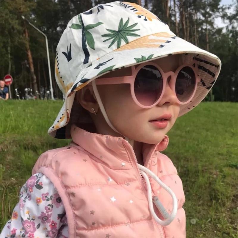 Été Panama bébé filles chapeau automne dessin animé garçons pêcheur chapeau bébé chapeau de soleil e