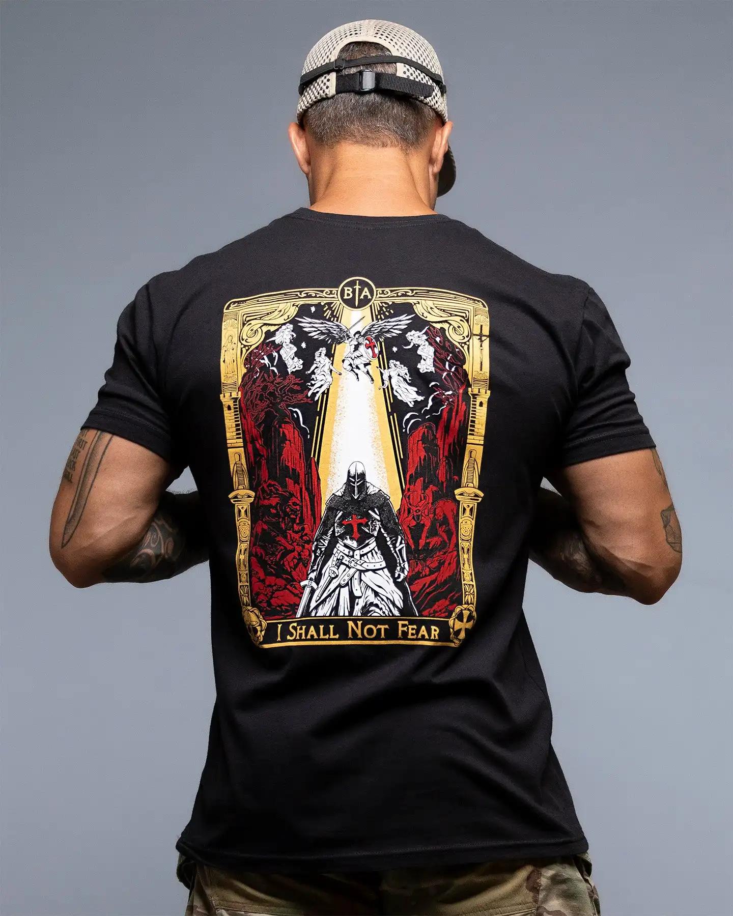 T-shirt No Fear 2026 – Marchez sans peur, soyez fort – Idéal pour le sport, en pur coton