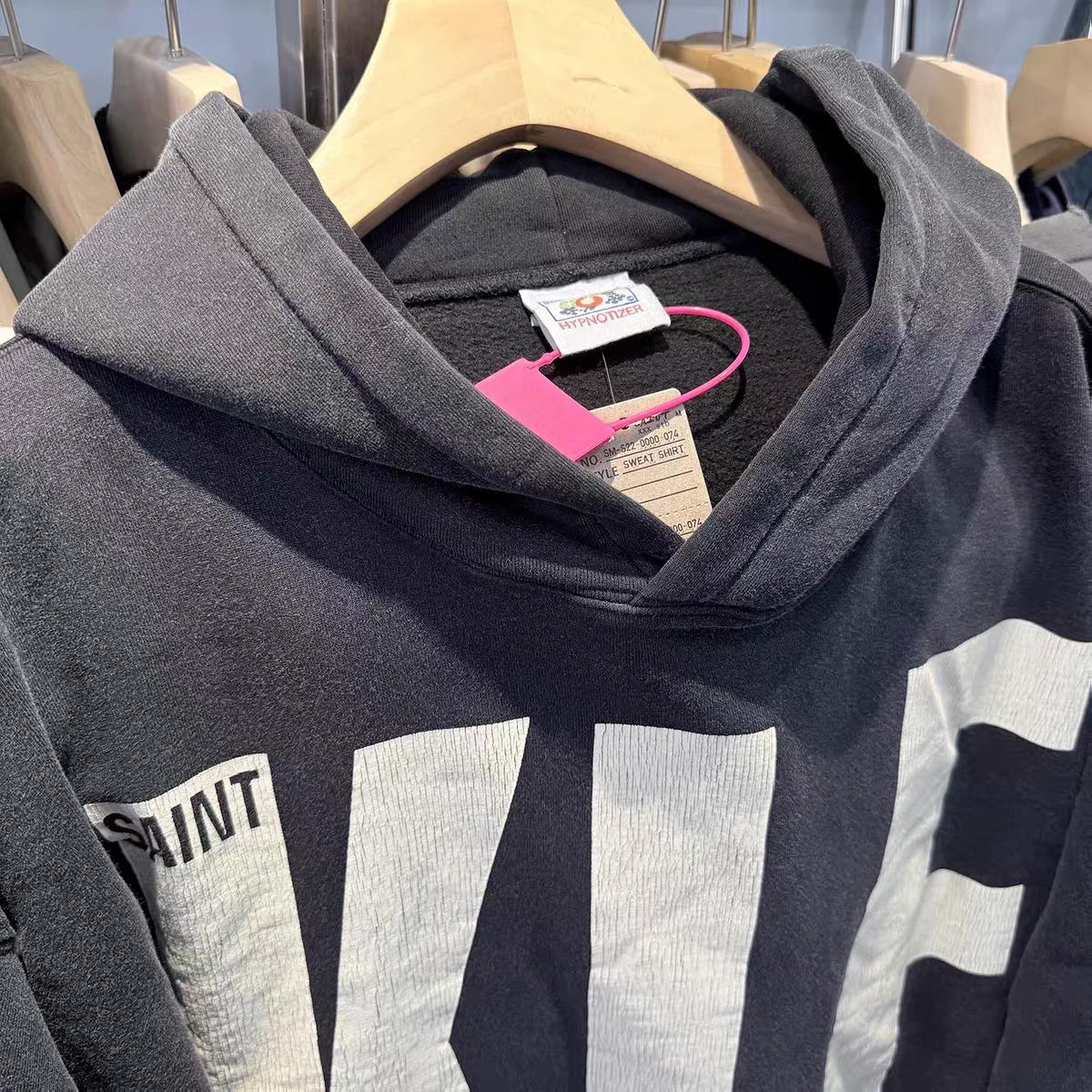 Joli délavé noir Saint KLF exposition limitée sweat à capuche hommes femmes haute qualité Streetwear