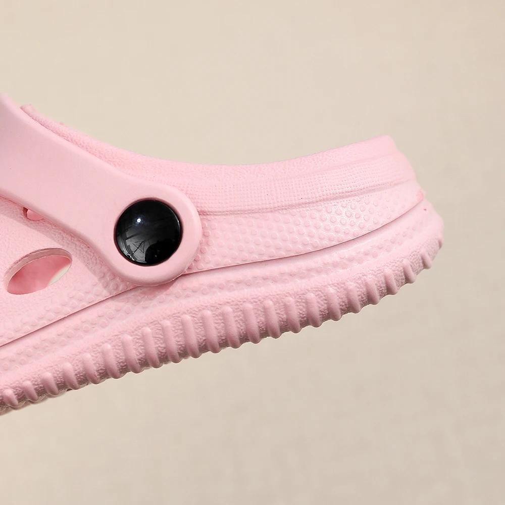 Sandales à trous pour enfants, chaussures pour enfants, pantoufles souples antidérapantes, Design Si
