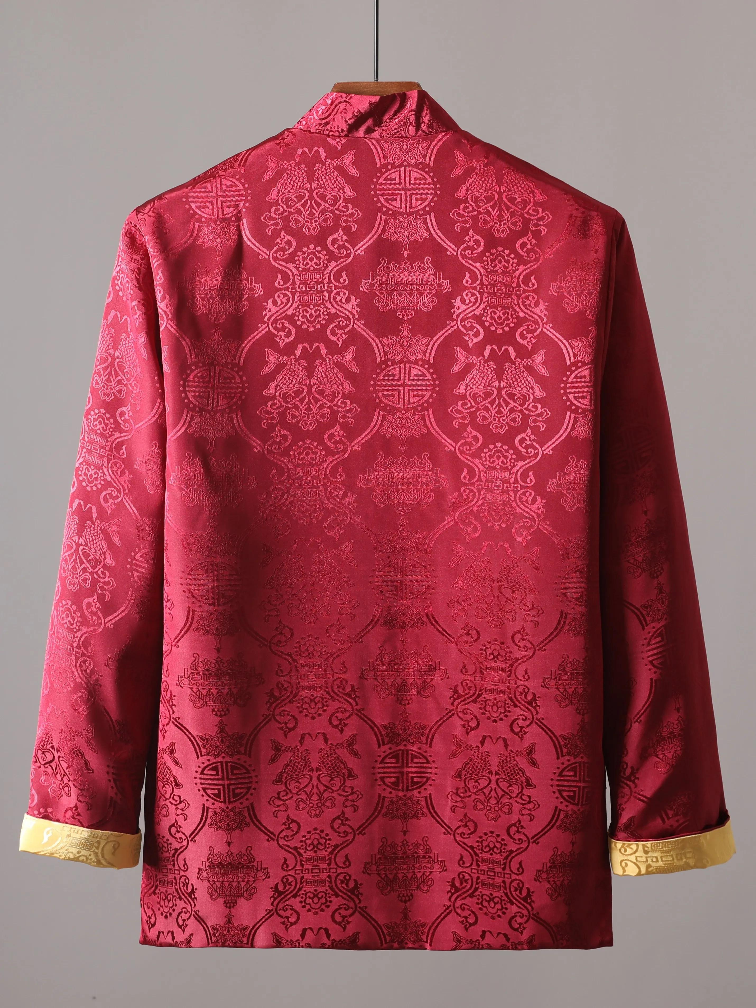 Chemise traditionnelle de Style chinois portable Double face, Costume Tang, veste de Costume de Kung