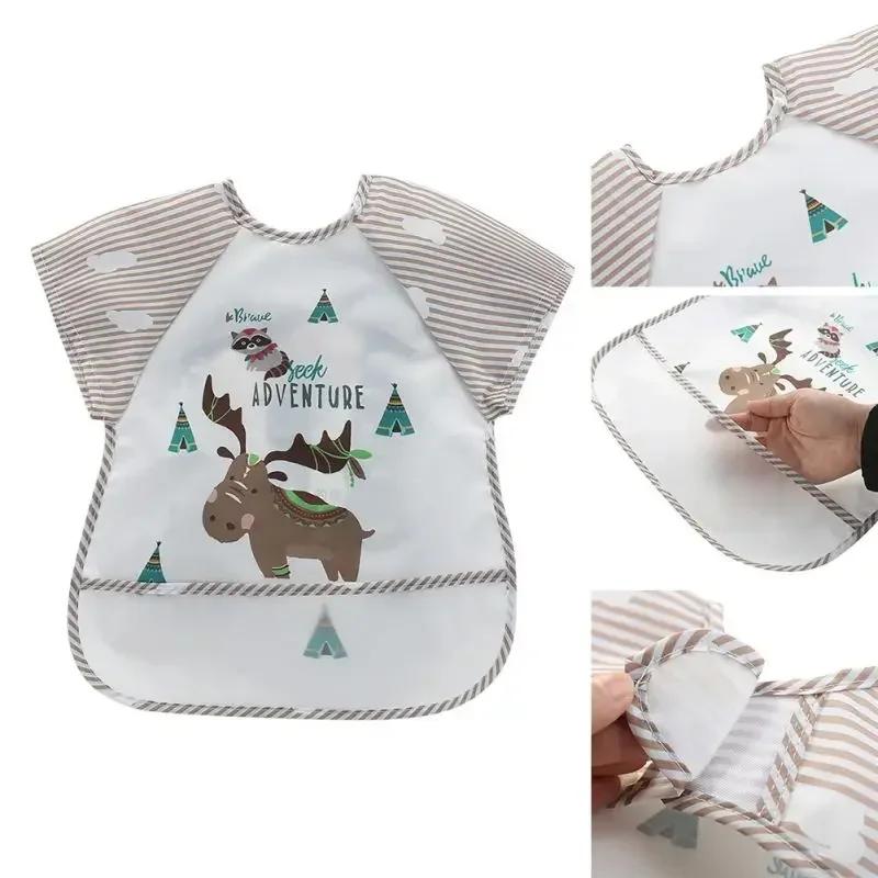 Vêtements de rot imperméables pour garçons et filles de 0 à 3 ans, Smock d'alimentation, tablier d'a