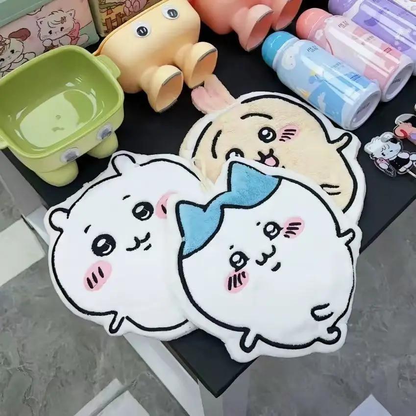 Chiikawa – serviette en molleton de corail suspendue, absorbante, Usagi Hachiware, tissu de cuisine